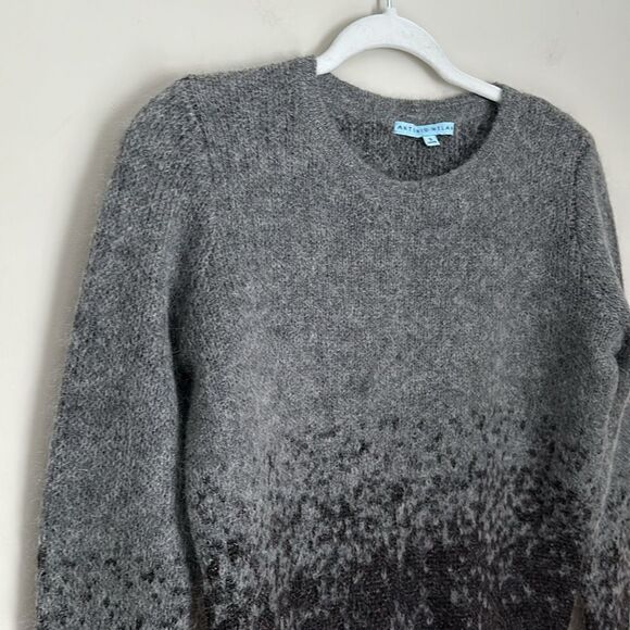 Antonio Melani Women’s Sweater Grey Wool Blend Metalic Size S - Picture 5 of 10